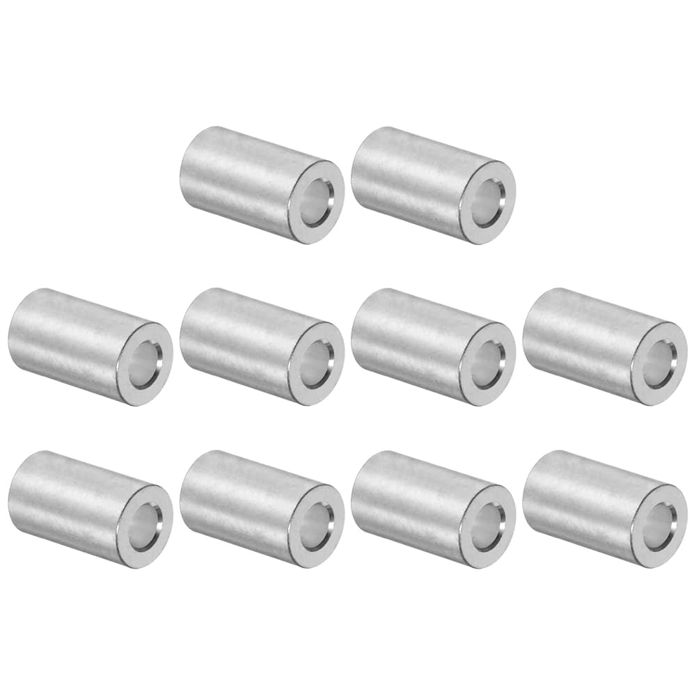 Amazon | uxcell 10個 アルミスペーサー 内径5mm 外径10mm 長さ